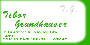 tibor grundhauser business card